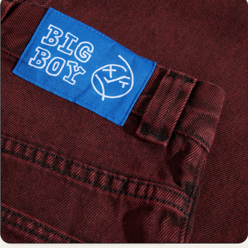 Polar Skate Co. BIG BOY PANTS - RED BLACK